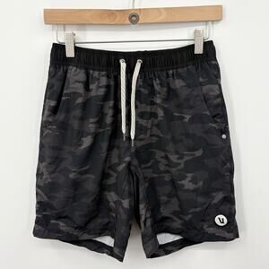 Vuori Shorts Mens Small Kore Lined Stretch Performance Gym Comfy Camo Drawstring